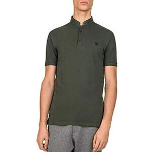 The Kooples Mens New Pique Short Sleeve Polo Shirt In Green Size M fits as S